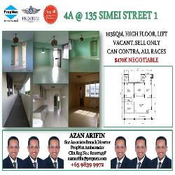 Blk 135 Simei Street 1 (Tampines), HDB 4 Rooms #45678392